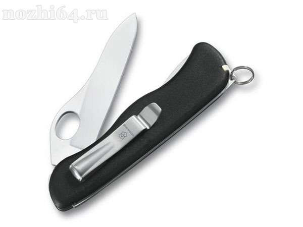 Нож Vic. 0.8416.M3 Sentinel Clip black, 87 мм, Dauphinox