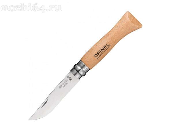 Нож Opinel №6, нержавеющая сталь, рукоять из бука, 123060