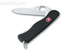Нож Vic. 0.8413.М3 Sentinel one-hand black, 111 мм, X50 Cr Mo V 15