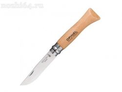Нож Opinel №6, нержавеющая сталь, рукоять из бука, 123060