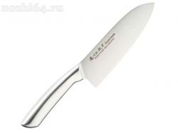 Производитель: SATAKE (Япония)<br />
Тип: Сантоку<br />
Лезвие: 170 мм<br />
Сталь: Molybdenum Vanadium Stainless Steel<br />
Закалка: 57-58 HRC<br />
Рукоять: Stainless Steel (нержавеющая сталь)