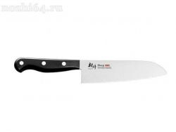 Производитель: Shimomura, Япония<br />
Тип ножа: Сантоку<br />
Тип стали: AUS-10, Stainless Steel<br />
Тип заточки: Двусторонняя<br />
Длина ножа (мм): 292<br />
Длина лезвия (мм): 165<br />
Длина рукояти (мм): 123<br />
Толщина лезвия (мм): 1.9<br />
Т